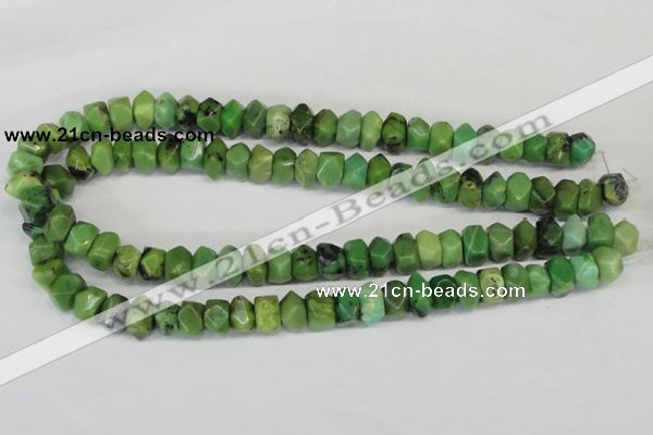 CAU32 15.5 inches 8*12mm nugget australia chrysoprase beads wholesale