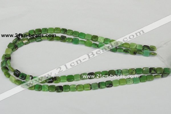 CAU34 15.5 inches 8*8mm square australia chrysoprase beads wholesale