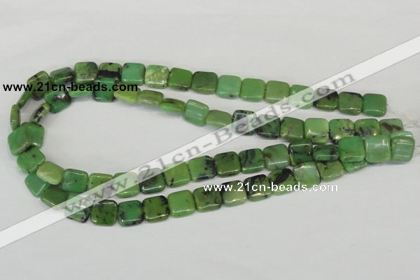 CAU35 15.5 inches 12*12mm square australia chrysoprase beads wholesale