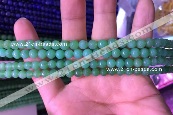 CAU370 15.5 inches 4mm round Australia chrysoprase beads