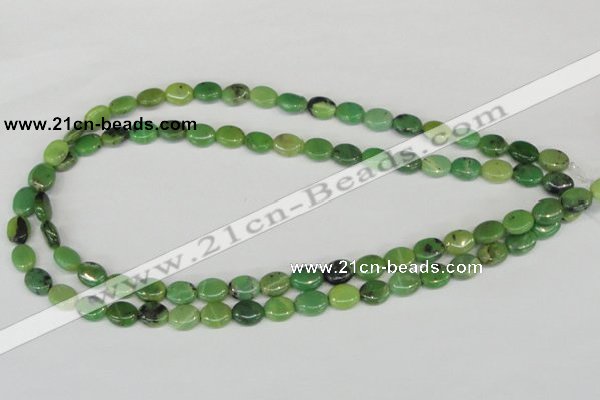 CAU39 15.5 inches 8*10mm oval australia chrysoprase beads wholesale