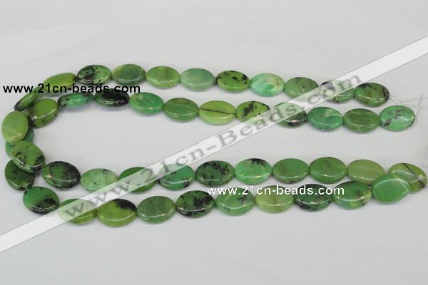 CAU40 15.5 inches 13*18mm oval australia chrysoprase beads wholesale