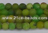 CAU411 15.5 inches 6mm round matte Australia chrysoprase beads