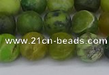 CAU414 15.5 inches 12mm round matte Australia chrysoprase beads