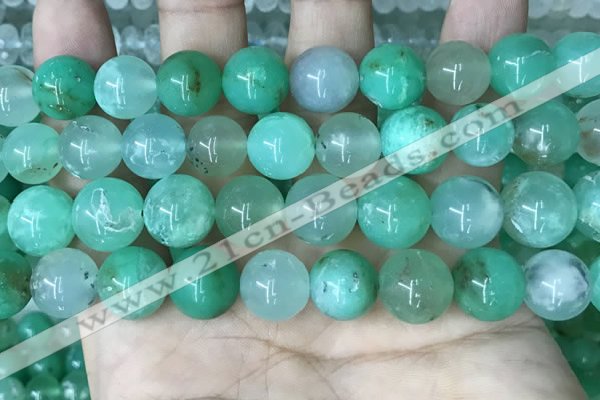 CAU446 15.5 inches 12mm round Australia chrysoprase beads