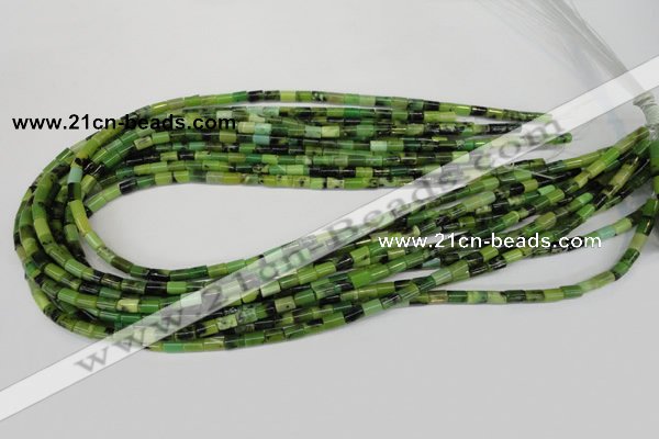 CAU45 15.5 inches 4*6mm tube Australia chrysoprase beads wholesale