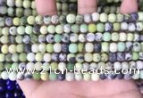 CAU477 15.5 inches 4mm round matte Australia chrysoprase beads