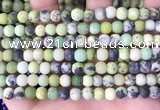 CAU478 15.5 inches 6mm round matte Australia chrysoprase beads