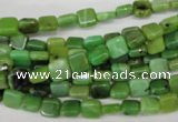 CAU50 15.5 inches 6*6mm square Australia chrysoprase beads wholesale