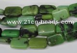 CAU52 15.5 inches 8*12mm rectangle Australia chrysoprase beads wholesale