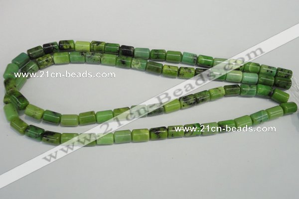 CAU57 15.5 inches 7*10mm tube Australia chrysoprase beads