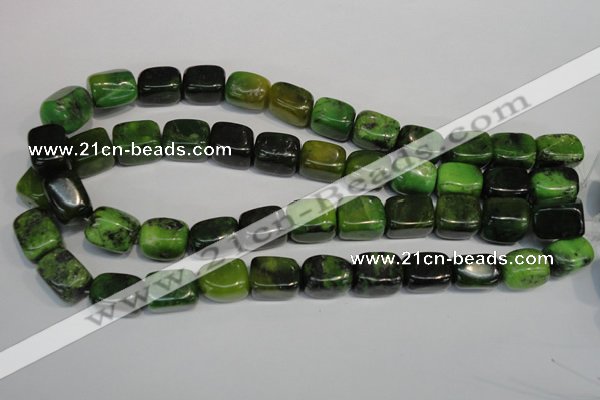 CAU60 15.5 inches 12*16mm nuggets Australia chrysoprase beads