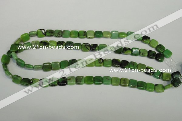 CAU61 15.5 inches 10*10mm square Australia chrysoprase beads