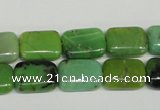 CAU63 15.5 inches 10*14mm rectangle Australia chrysoprase beads