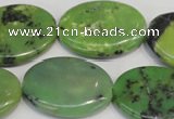 CAU66 15.5 inches 22*30mm oval Australia chrysoprase beads