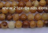 CAY02 15.5 inches 6mm round African yellow jasper beads wholesale