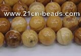 CAY04 15.5 inches 10mm round African yellow jasper beads wholesale