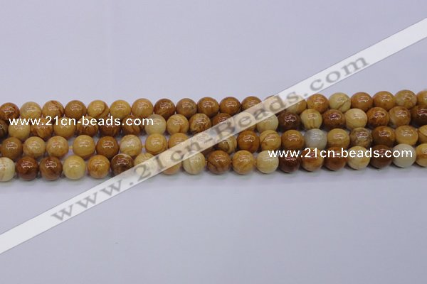 CAY04 15.5 inches 10mm round African yellow jasper beads wholesale