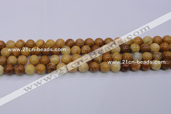 CAY05 15.5 inches 12mm round African yellow jasper beads wholesale