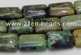 CAZ02 15.5 inches 14*18mm rectangle natural azurite gemstone beads