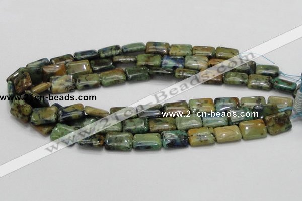 CAZ02 15.5 inches 14*18mm rectangle natural azurite gemstone beads