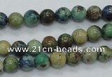 CAZ08 15.5 inches 8mm round natural azurite gemstone beads