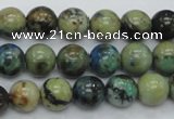 CAZ09 15.5 inches 10mm round natural azurite gemstone beads