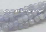 CBC01 15.5 inches 6mm round blue chalcedony beads wholesale