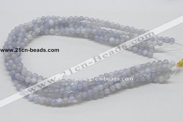 CBC01 15.5 inches 6mm round blue chalcedony beads wholesale