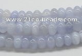 CBC04 15.5 inches 4*8mm rondelle  blue chalcedony beads wholesale