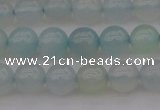 CBC202 15.5 inches 8mm round ocean blue chalcedony beads