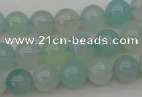 CBC203 15.5 inches 10mm round ocean blue chalcedony beads