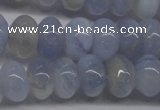 CBC21 15.5 inches 6*10mm rondelle blue chalcedony beads wholesale