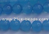 CBC252 15.5 inches 8mm A grade round ocean blue chalcedony beads