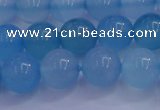 CBC254 15.5 inches 12mm A grade round ocean blue chalcedony beads