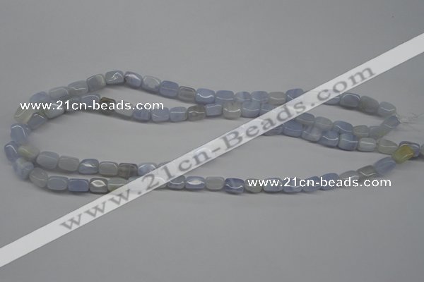 CBC26 15.5 inches 6*8mm nuggets blue chalcedony beads wholesale