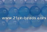 CBC263 15.5 inches 10mm AA grade round ocean blue chalcedony beads