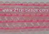 CBC300 15.5 inches 4mm round pink chalcedony beads wholesale