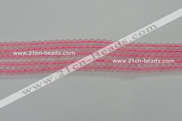 CBC300 15.5 inches 4mm round pink chalcedony beads wholesale