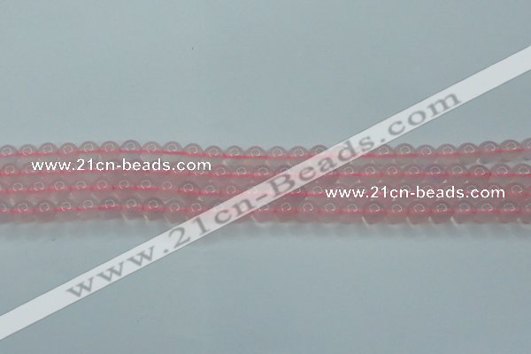 CBC301 15.5 inches 6mm round pink chalcedony beads wholesale