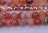 CBC400 15.5 inches 4mm A grade round orange chalcedony beads