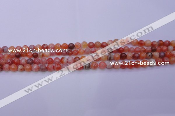 CBC400 15.5 inches 4mm A grade round orange chalcedony beads