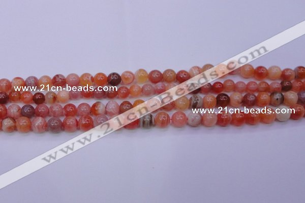 CBC402 15.5 inches 8mm A grade round orange chalcedony beads