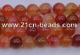 CBC410 15.5 inches 4mm AA grade round orange chalcedony beads