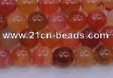 CBC412 15.5 inches 8mm AA grade round orange chalcedony beads