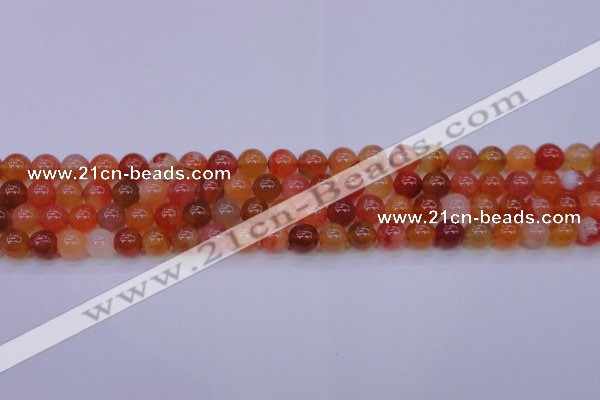 CBC412 15.5 inches 8mm AA grade round orange chalcedony beads