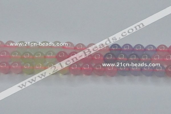 CBC422 15.5 inches 8mm round mixed chalcedony beads wholesale