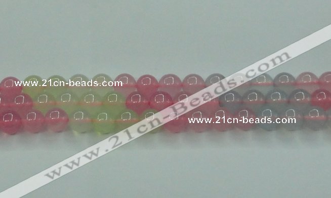 CBC423 15.5 inches 10mm round mixed chalcedony beads wholesale