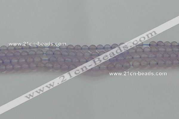 CBC430 15.5 inches 6mm round purple chalcedony beads wholesale