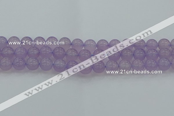 CBC433 15.5 inches 12mm round purple chalcedony beads wholesale